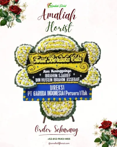 Papan Bunga Duka di Surya Bahari
